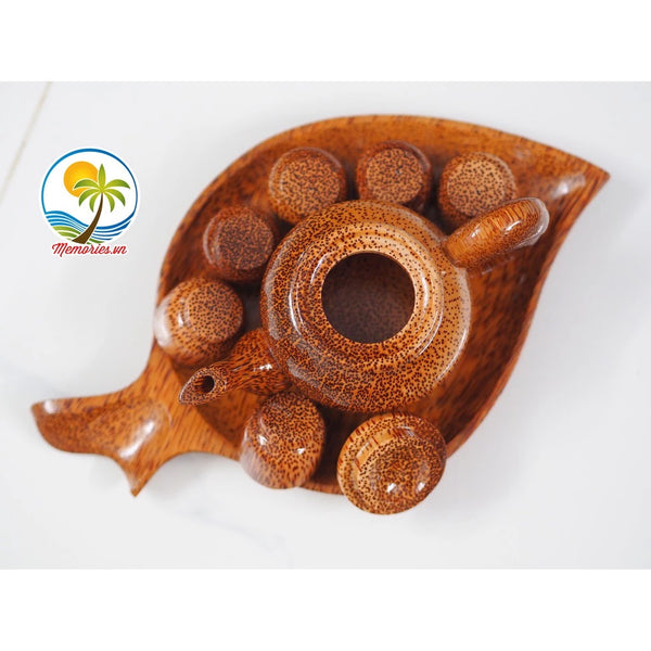Coconut Wood Tea Set