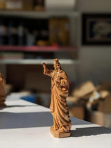 Carved Wooden Statue Of The Virgin Mary
