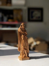 Carved Wooden Statue Of The Virgin Mary