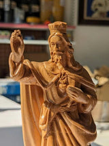 Carved Wooden Statue Of The Virgin Mary
