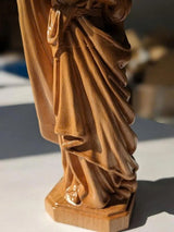 Carved Wooden Statue Of The Virgin Mary