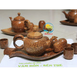 Coconut Wood Tea Set