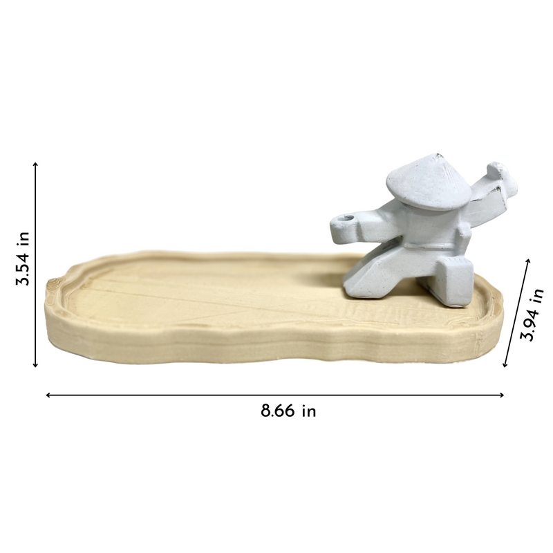 Minimalist Samurai Incense Holder Set