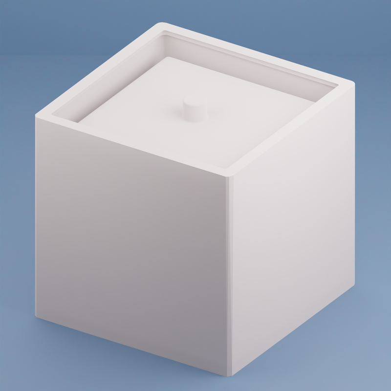 Silicone Planter Mold, Square Flower Pot Mold Succulent Plants Mold Candle Holder Mold for Home Garden Decor