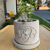 Face Dog Pattern Planter Molds