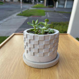 Square Patterned Planter Silicone Molds