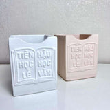 "Tiên Học Lễ, Hậu Học Văn" Concrete Pen Holder
