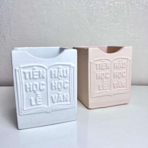 "Tiên Học Lễ, Hậu Học Văn" Concrete Pen Holder