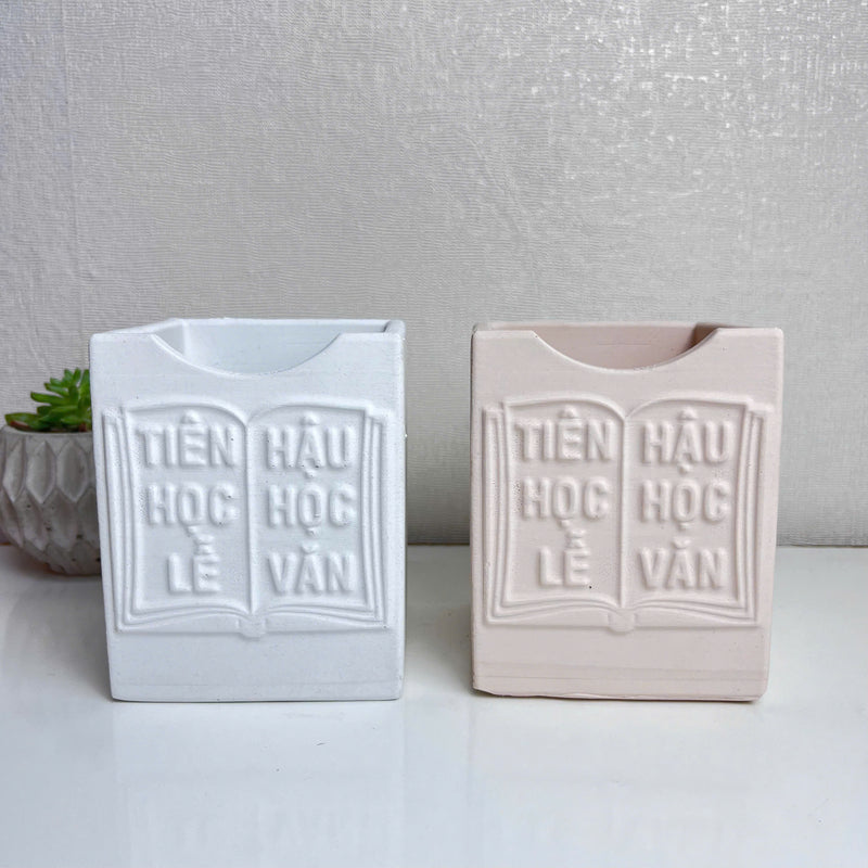"Tiên Học Lễ, Hậu Học Văn" Concrete Pen Holder