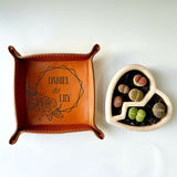 Personalized Leather Tray