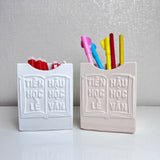 "Tiên Học Lễ, Hậu Học Văn" Concrete Pen Holder