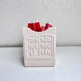 "Tiên Học Lễ, Hậu Học Văn" Concrete Pen Holder