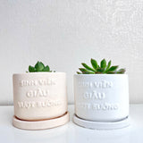 "Sinh Viên Giàu Vượt Khó" Concrete Pen Holder