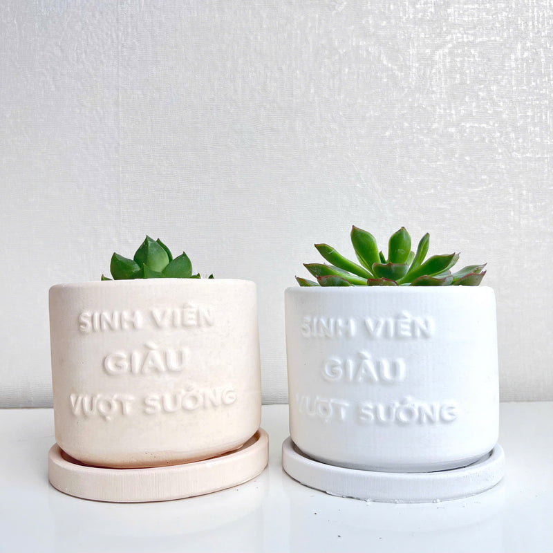 "Sinh Viên Giàu Vượt Khó" Concrete Pen Holder