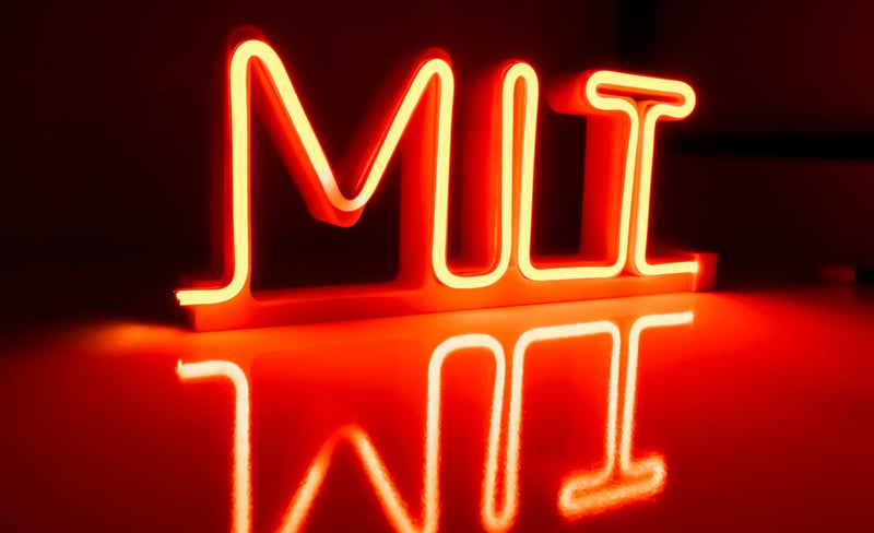 University name led neon sign