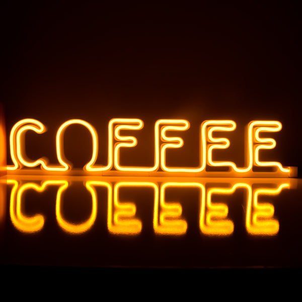 Coffee Led Neon Sign - Self Standing
