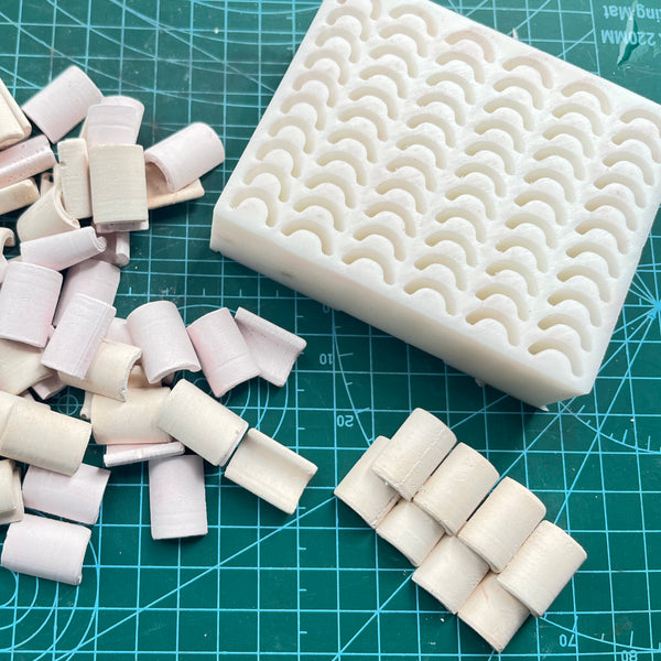 Mini Curved Roof Tile Mold
