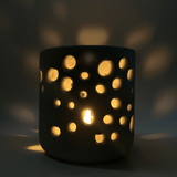 Voronoi Concrete Candle Holder