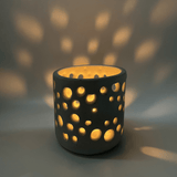 Voronoi Concrete Candle Holder