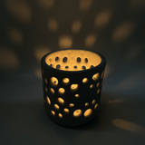 Voronoi Concrete Candle Holder
