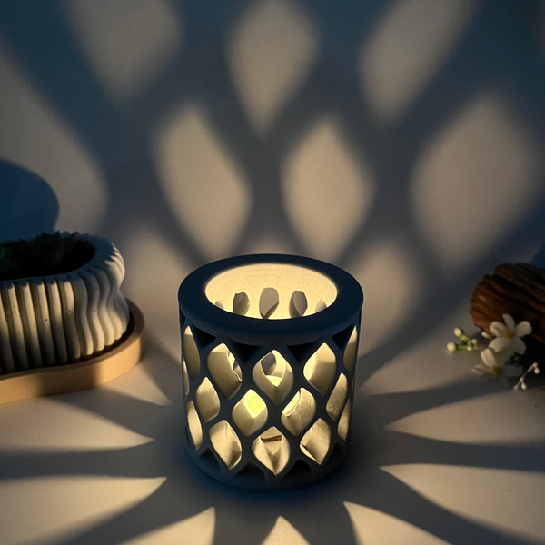 Lattice Glow Candle Holder