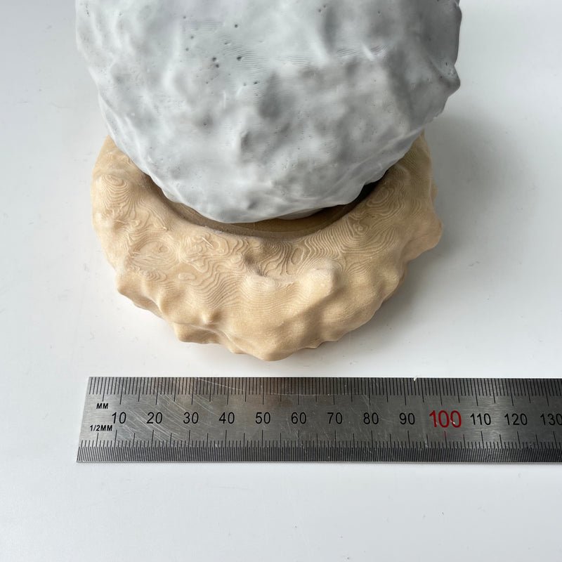 Rock-Shaped Candle Holder, Candle Holder with Man Pushing Rock, Custom Name Available