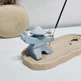 Minimalist Samurai Incense Holder Set