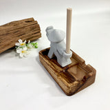 Samurai Natural Wood Ashtray Set