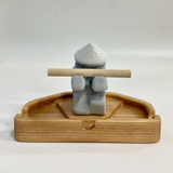 Warrior Natural Wood Ashtray Set