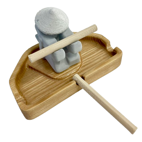 Warrior Natural Wood Ashtray Set