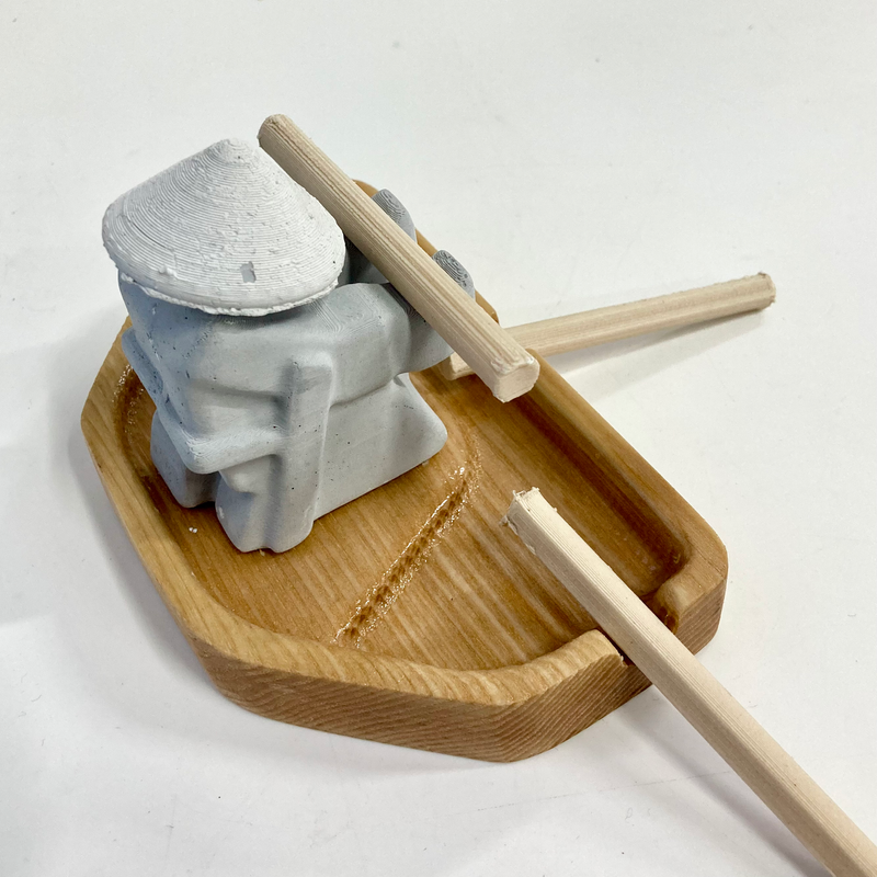 Warrior Natural Wood Ashtray Set