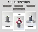 Modern Wavy Textured Indoor Planter Pot