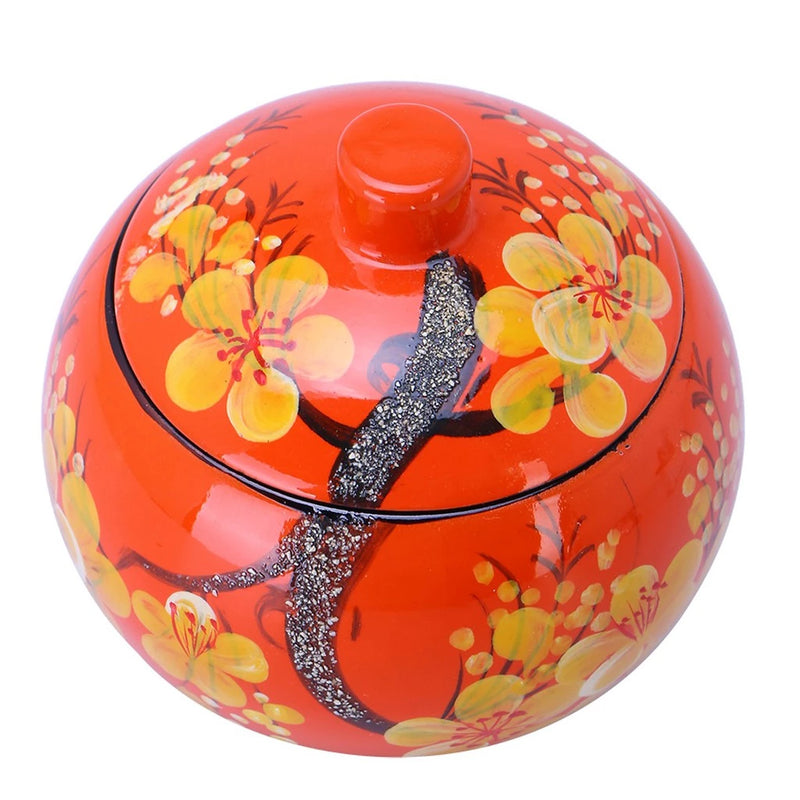 Lacquer Hand Painting Candy Jar