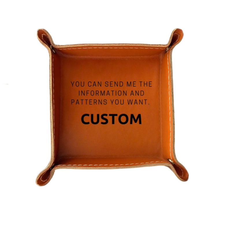 Personalized Leather Tray
