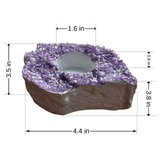 Handcrafted Amethyst Candle Holder