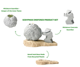 Rock-Shaped Candle Holder, Candle Holder with Man Pushing Rock, Sisyphus Inspired
