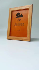 "Rise to Shine" Leather Painting