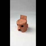 Unglazed Ceramic Robot-Shaped Aquascape