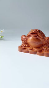 Feng Shui Money Toad Holding a Gold Coin – Symbol of Prosperity and Good Fortune