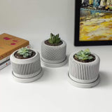 Concrete Plant Pots - Set of 3