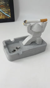 Samurai Ashtray with Outstretched Hands