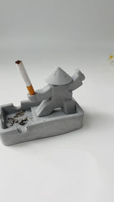 Samurai-Shaped Ashtray