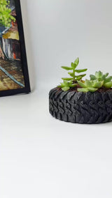 Tire-Shaped Plant Pot