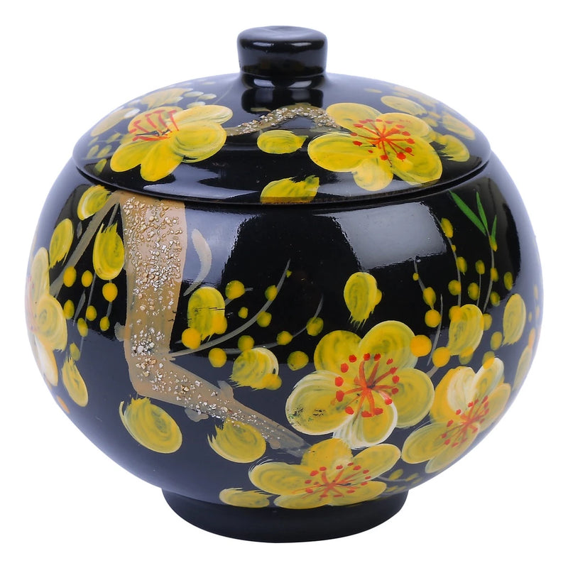 Lacquer Hand Painting Candy Jar