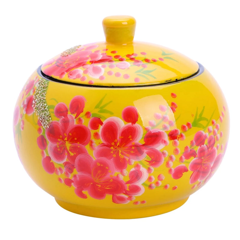 Lacquer Hand Painting Candy Jar