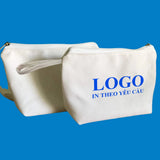 Custom Printed Canvas Wristlet Pouch with Handle – 7.9" × 5.5" × 2.4"