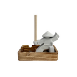 Samurai Natural Wood Ashtray Set