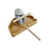 Warrior Natural Wood Ashtray Set