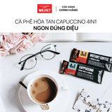 Instant Cappuccino Coffee 4-in-1, rich flavor, creamy milk, and sweet cream - MR.VIET Coffee