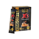 King Coffee 3-in-1 X3 Instant Coffee – Extra Caffeine (12 Sachets )